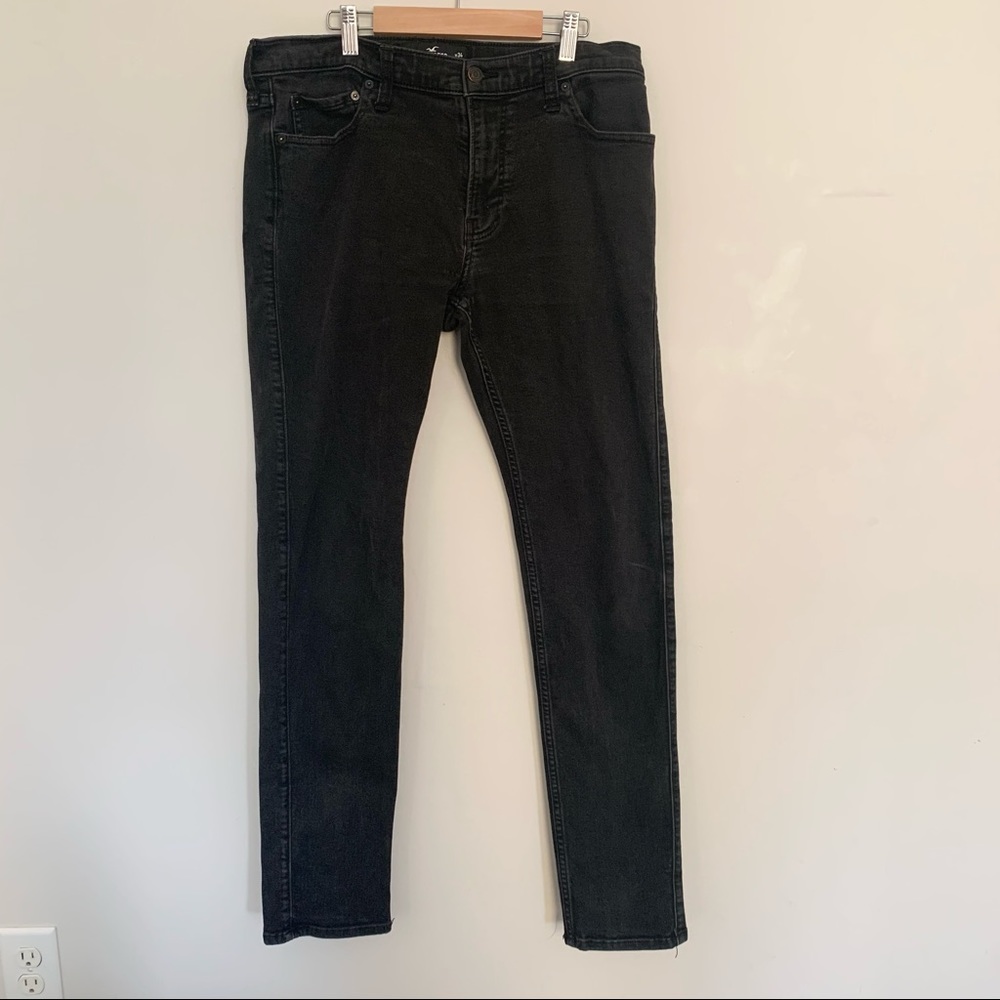 Men’s Hollister skinny black jeans size W-34 L-34